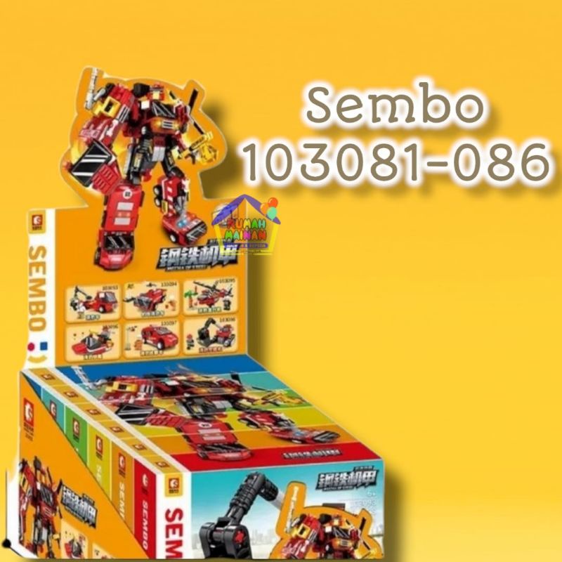 Jual Mainan Lego Sembo Brick Mecha Of Steel 6 In 1 (103081-086 ...