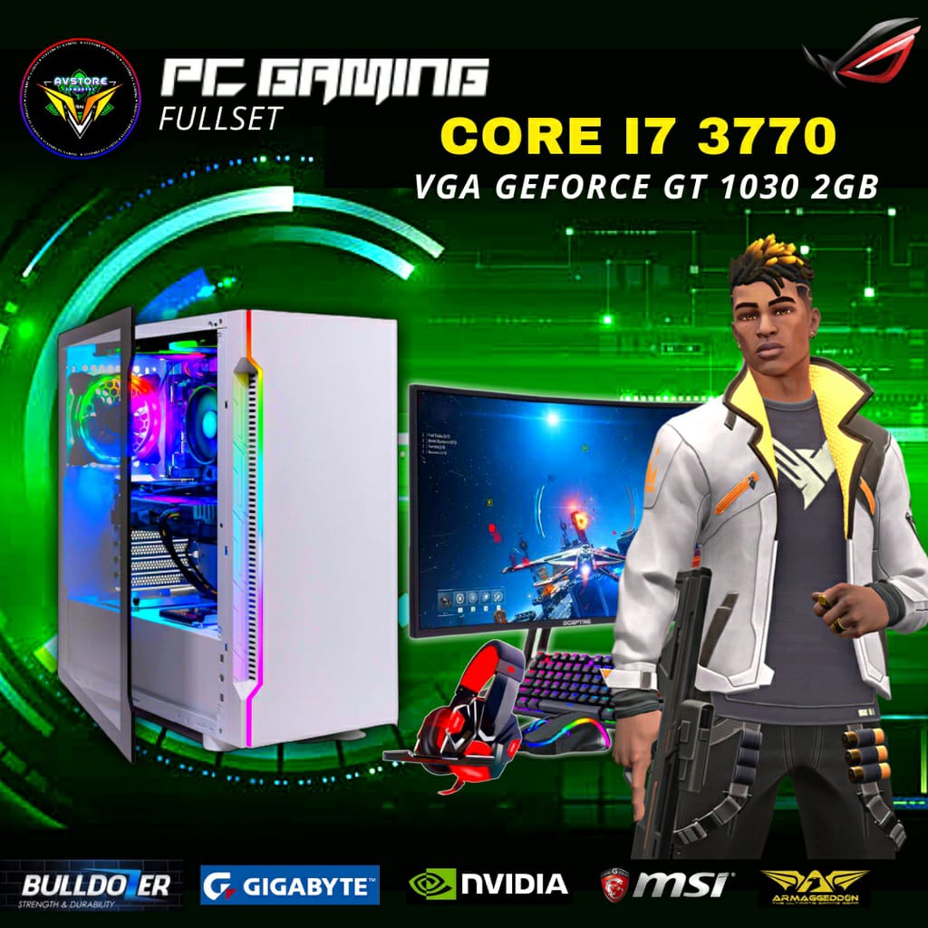 Jual Pc Gaming Fullset Pc Cpu Gaming Rakitan Ful Set I Vga Gtx Ram