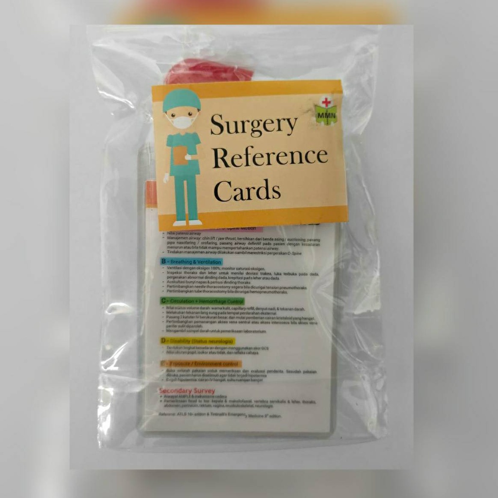 Jual Medical Mini Card Surgery / Flash Card Bedah / Buku Saku ...