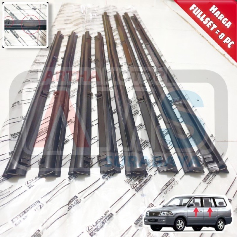 Jual Karet Pelipit List Kaca Weather Strip Kijang New Kapsul Langsung Pasang Fullset Shopee