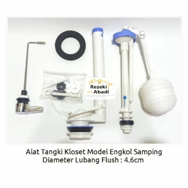 Jual Alat Tangki Kloset Model Engkol Samping Sparepart Kloset Tabung