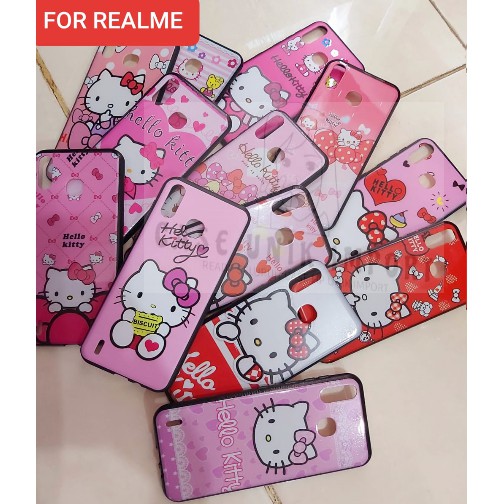 Jual SOFTCASE GLOSSY HELLO KITTY REALME C21Y C21 C11 C12 C15 C17 7 7i 7 ...