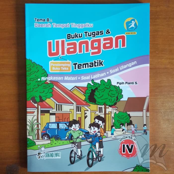 Jual Buku Tugas Dan Ulangan Tematik Sd Mi Kelas 4 Tema 8 Daerah Tempat Tinggalku Shopee Indonesia