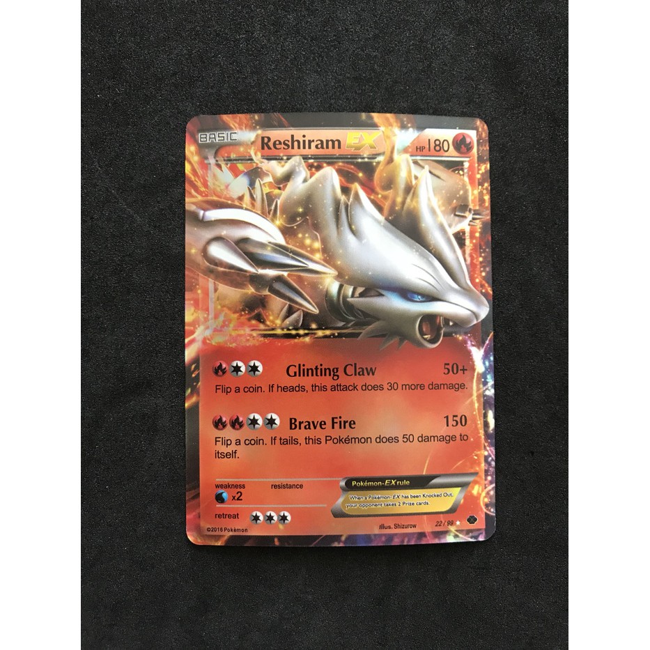 Jual Kartu Pokemon TCG Basic Reshiram EX (harga/kartu) | Shopee Indonesia