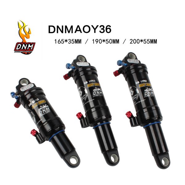 Amortisseur Arrière VTT Pneumatique DNM AOY-38RC 165/190x35mm Avec Verrouillage - Neuf