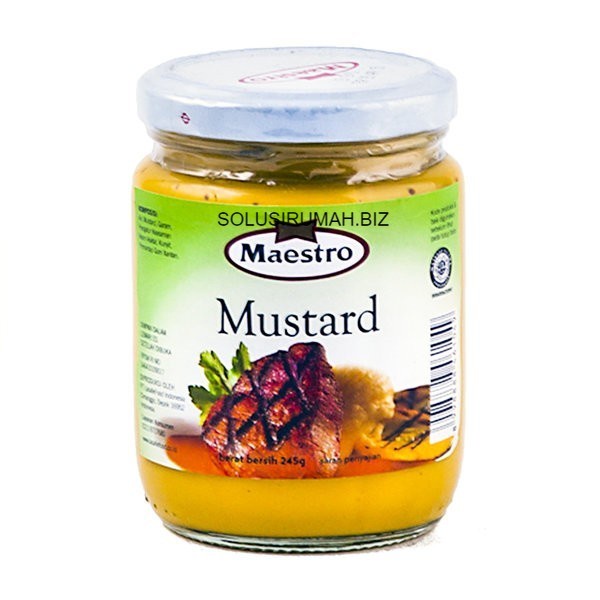 Jual SAUS MAESTRO Mustard Sauce 240g - 245 GRAM BOTOL Mustard Dalam Jar ...