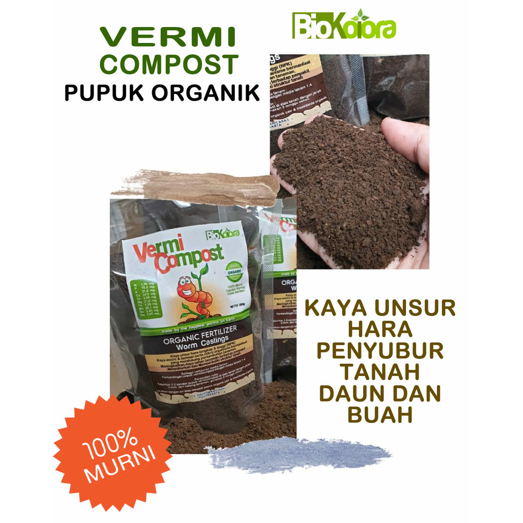 Jual Pupuk Kompos Cacing Murni Pupuk Daun Organik Untuk Tanaman Hias Daun Dan Bunga Shopee