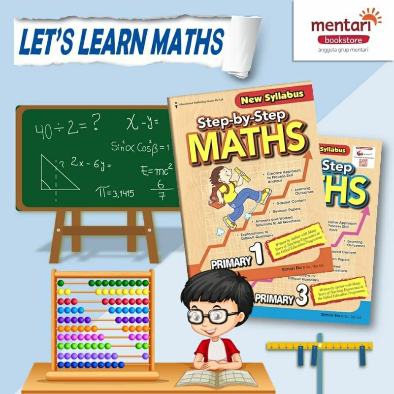Jual Step by Step Maths | Buku Latihan Matematika SD | Shopee Indonesia