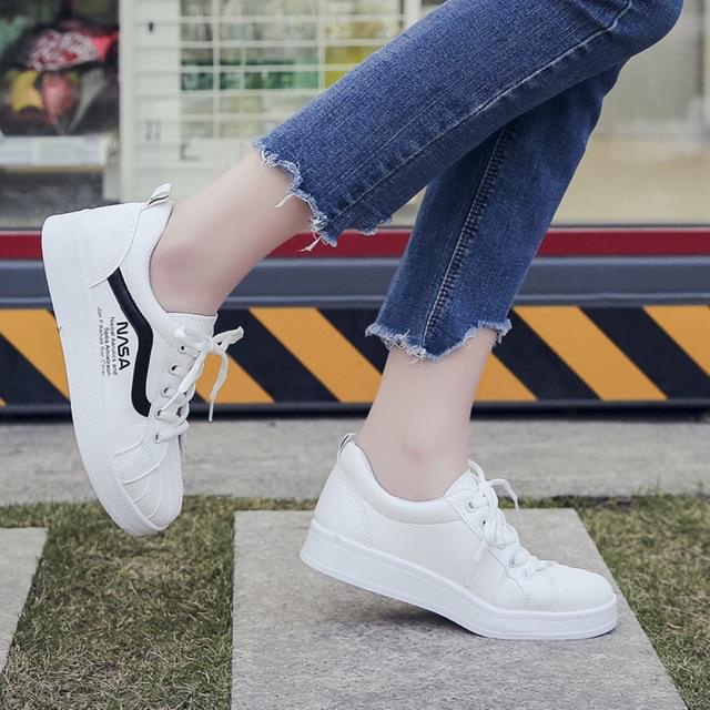 Jual COD SEPATU WANITA SNEAKERS FQ-03 AC_STOR SEPATU SNEAKERS LOGO NASA ...