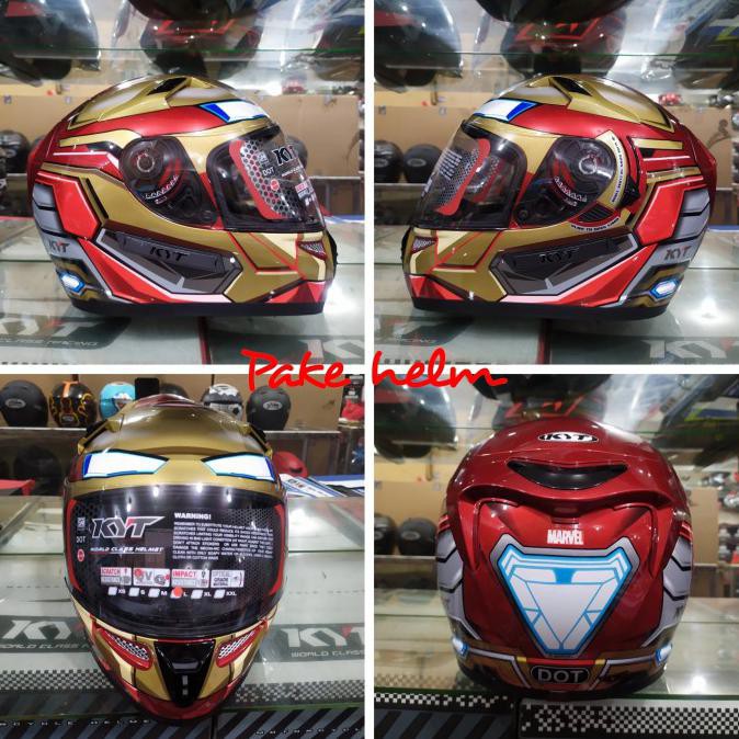 Jual Helm Kyt K2 Rider Marvel Iron Man Double Visor Helm Kyt Full Face