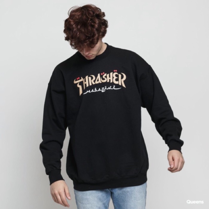 Thrasher Magazine Calligraphy Crewneck ThrasherMag Sweatshirt Sweater