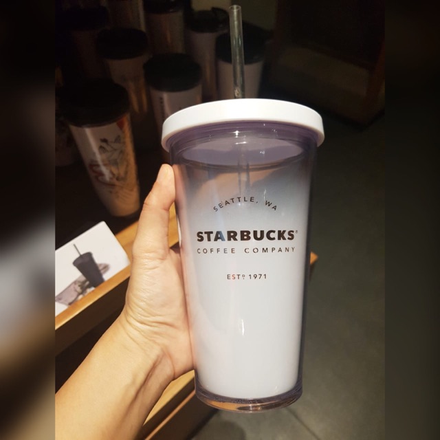 Jual Tumbler Starbucks Original putih gradasi Shopee Indonesia