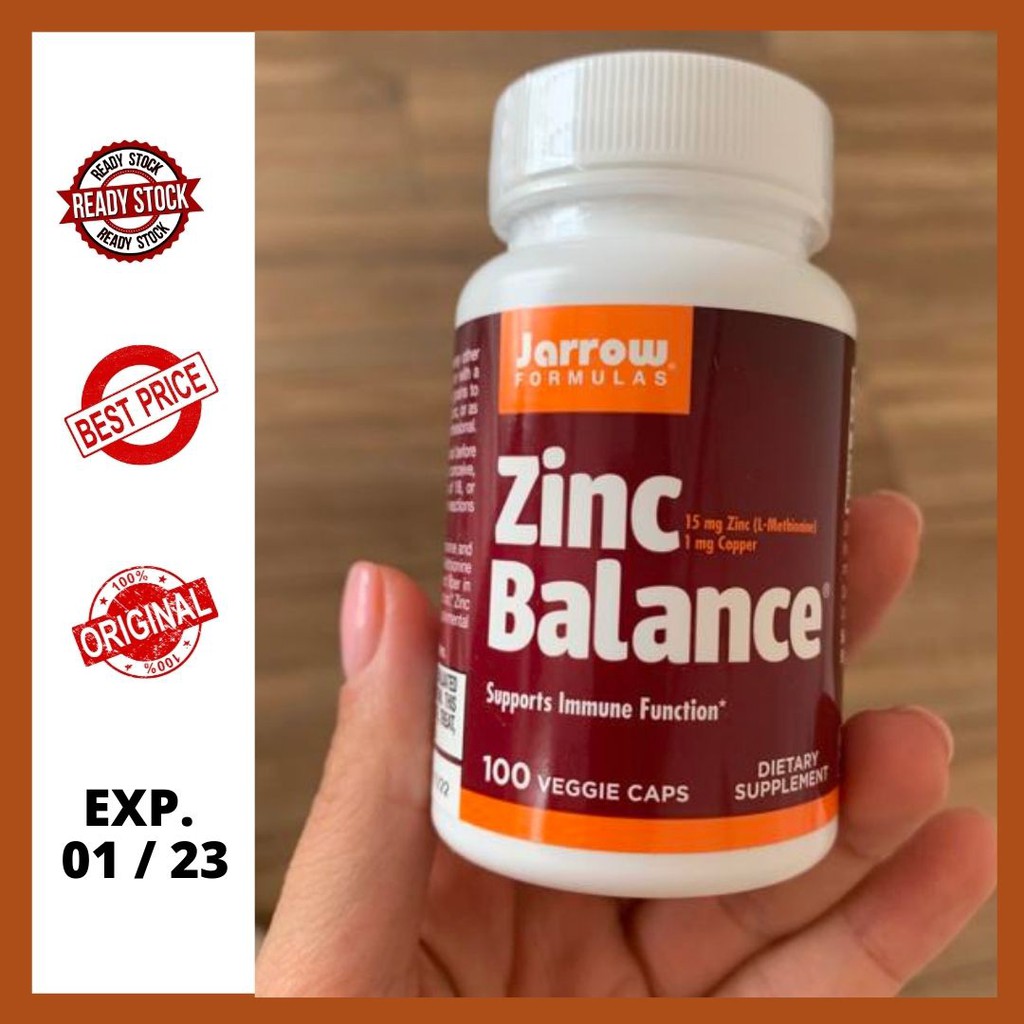 Jual Zinc Balance 100 Veggie Capsules Jarrow Formulas | Shopee Indonesia