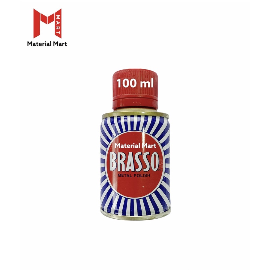 Jual Brasso Metal Polish 100ml Braso 100 Pengkilap Logam Pembersih Karat Material Mart
