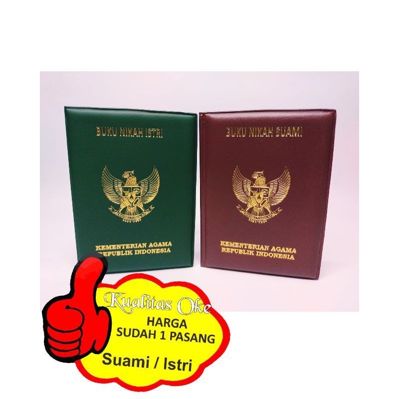 Jual Sampul Buku Nikah Hard Cover Hijau Merah Shopee Indonesia