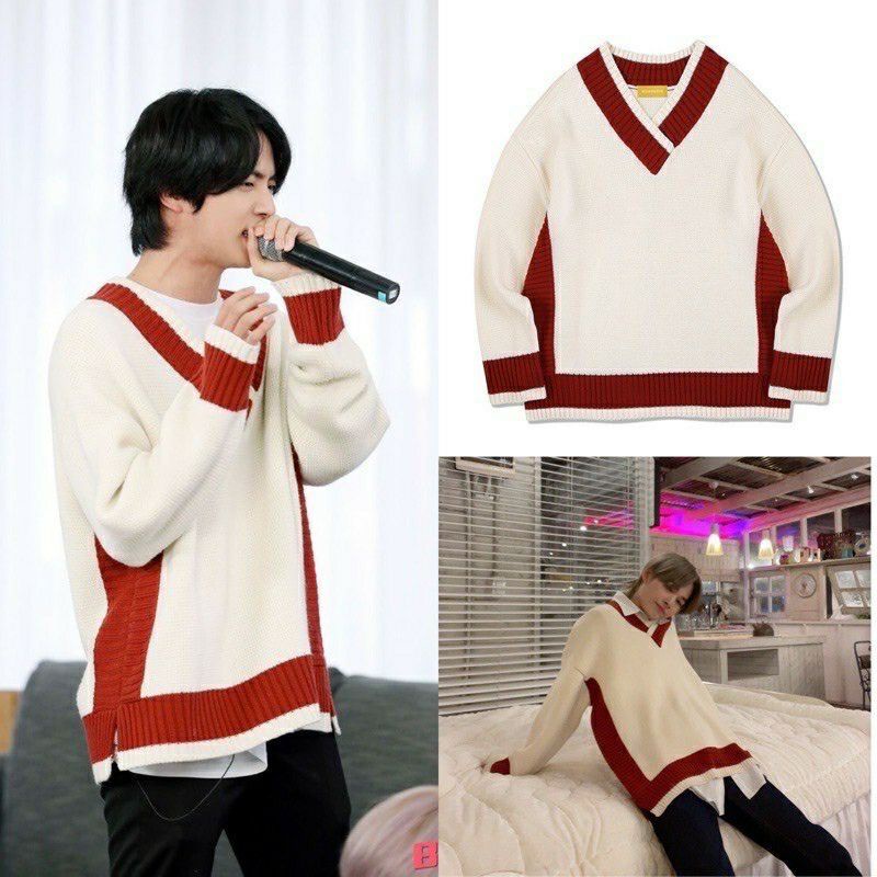 BTS Jin kore sweater / BTS Seokjin kore sweater - large