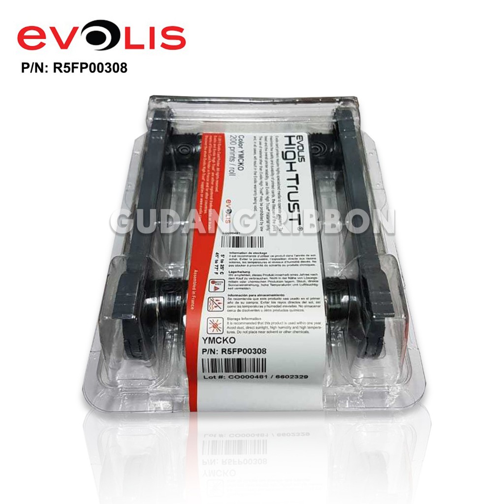 Jual RIBBON EVOLIS PRIMACY 308 - COLOR YMCKO 200 SISI | PN : R5FP00308 ...