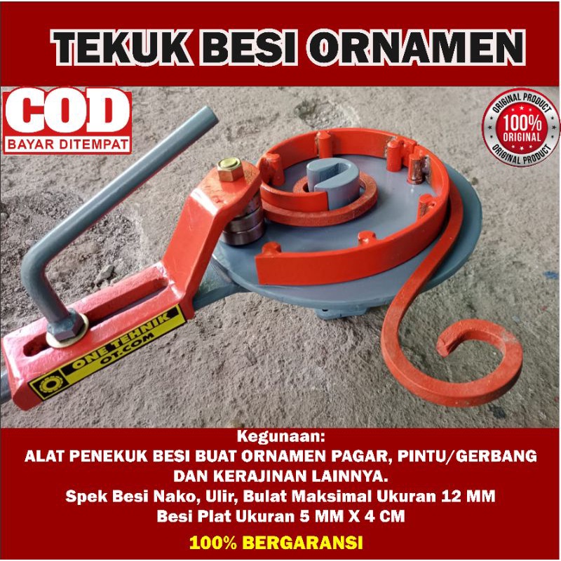 Jual Terbaru Alat Tekuk Besi Penekuk Besi Ornamen Bending Nako Leter S Spek Mm Besi Ulir