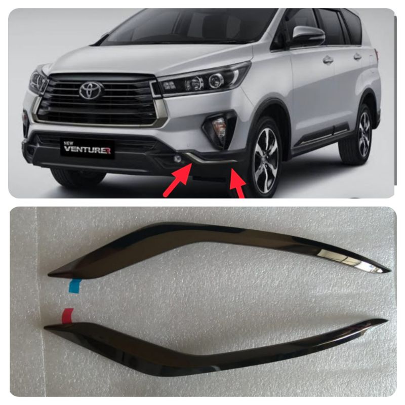 Jual List Bodykit Bumper Depan Innova Reborn Venturer Facelift 2021 ...