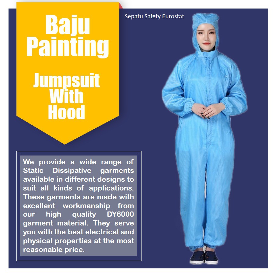 Jual Jual Baju Painting Baju APD Jumpsuit ESD With Hood Harga Murah ...