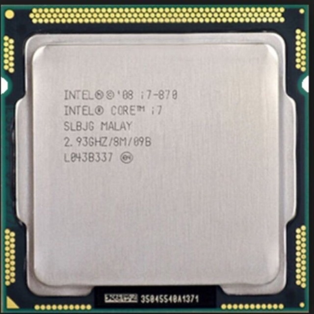 Intel Core I7-870 Processore 2.93 GHz Quad-Core – Versione Tray (Senza Dissipatore), Testato E Funzionante