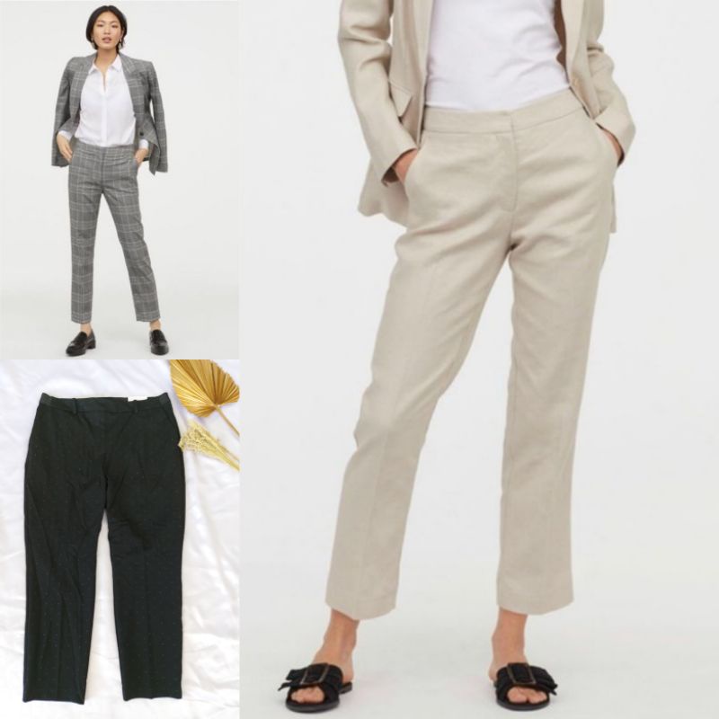 Jual H*M CIGARETTE TROUSERS PANTS-CELANA KANTOR WANITA