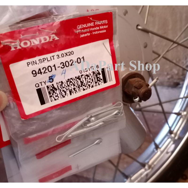 Jual Paku Pin Cotter 3.0mm As Roda Honda Astrea Ori AHM | Shopee Indonesia