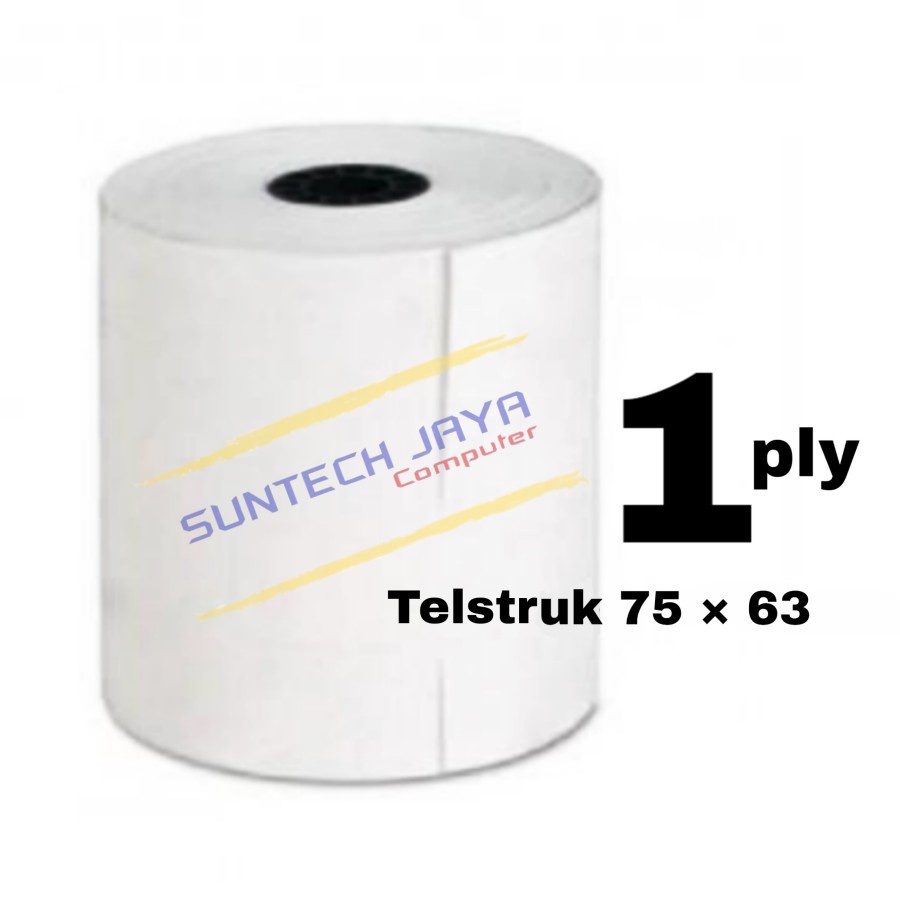 Jual Kertas Roll Struk Kasir Telstruk Hvs 1 Ply 75 X 65 Shopee Indonesia