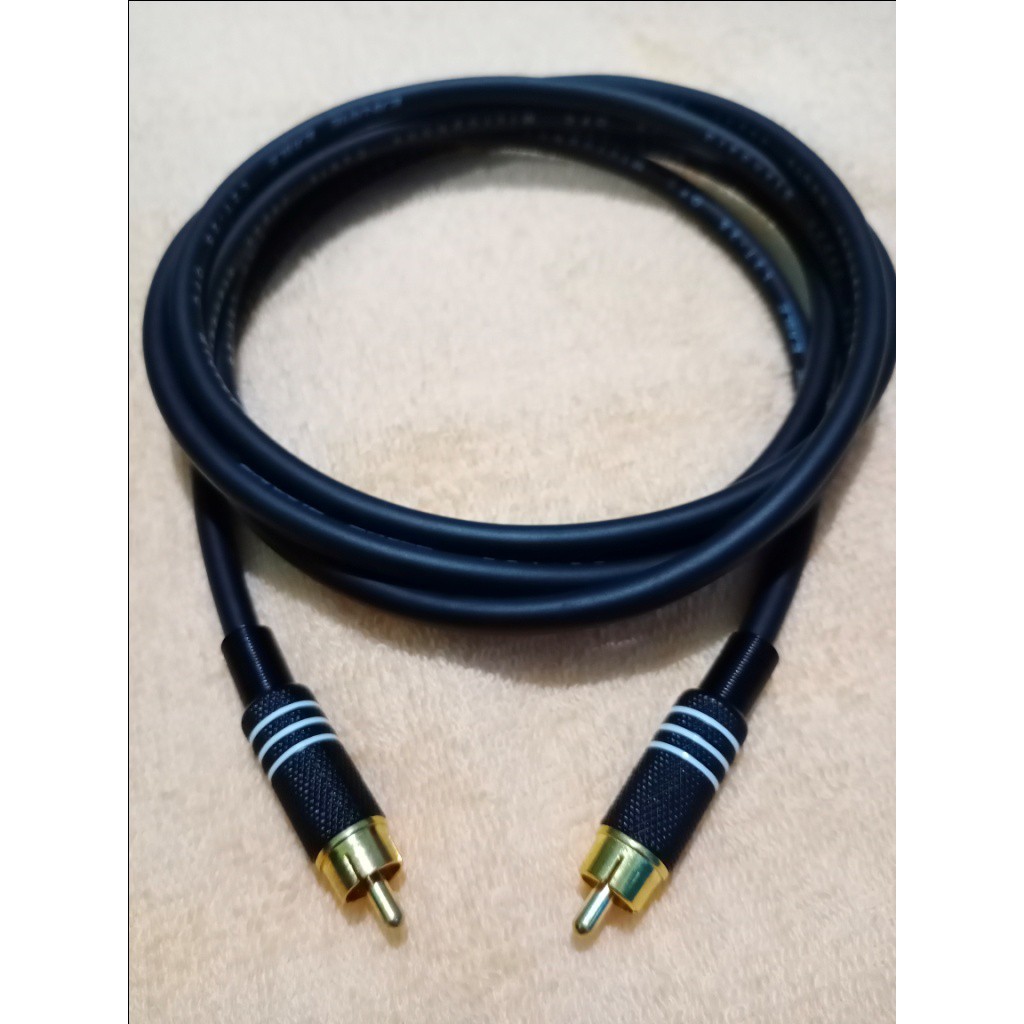Jual KABEL JACK RCA MALE KE JACK RCA MALE 20CM-100CM (1 JALUR ...