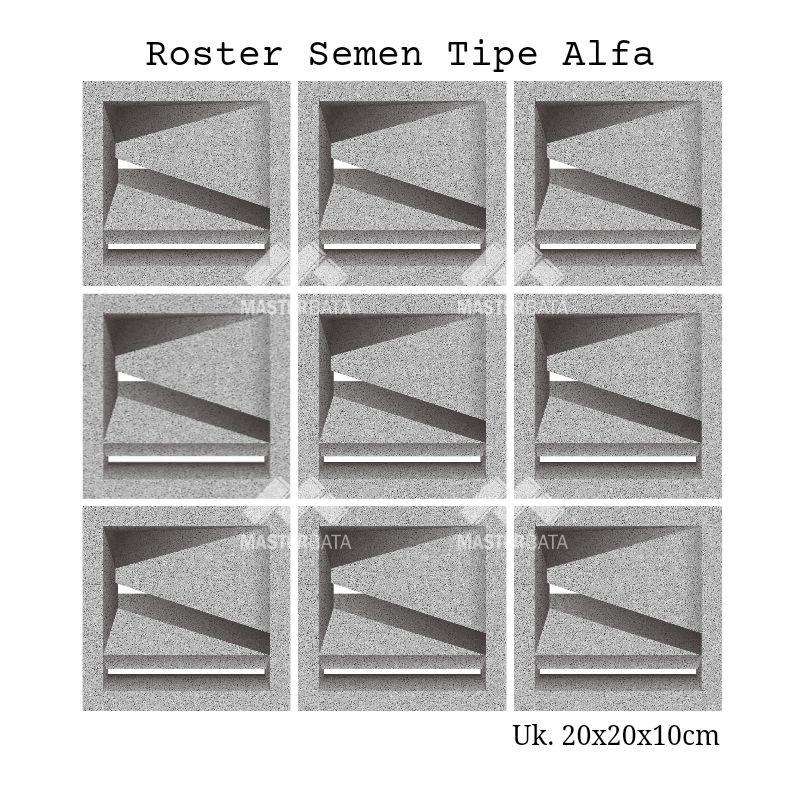 Jual roster beton / roster semen / roster minimalis tipe alfa | Shopee ...