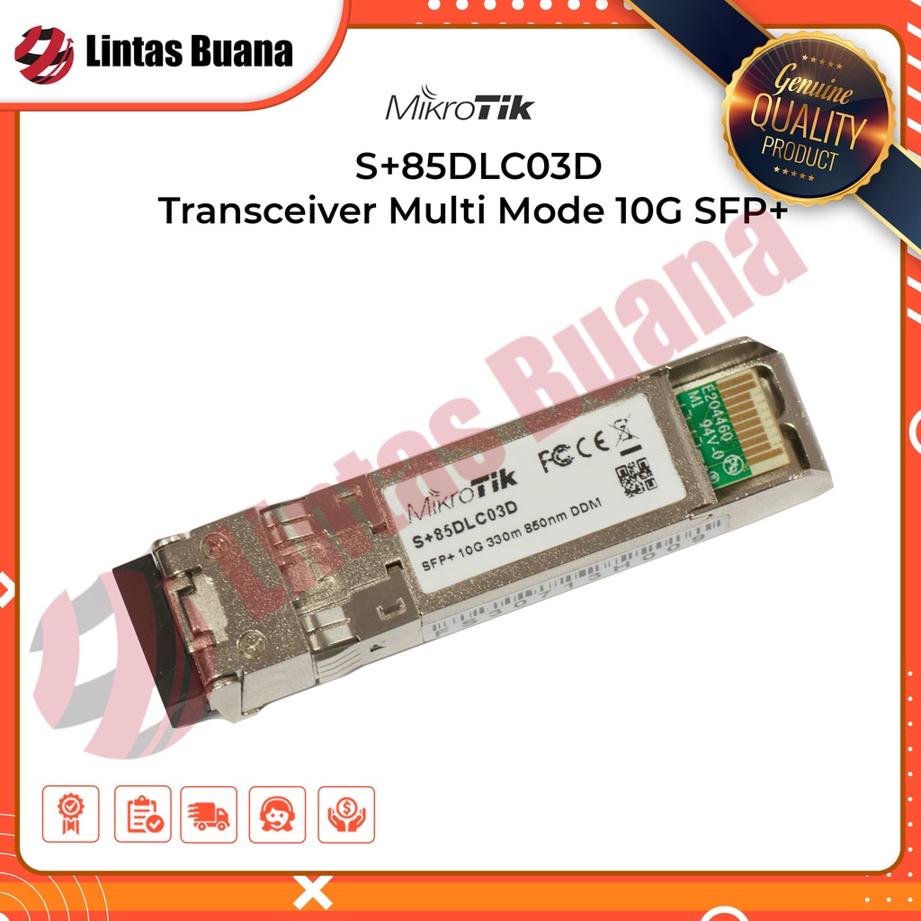 Jual MIKROTIK SFP S+85DLC03D Transceiver Multi Mode 10G SFP+ / S ...
