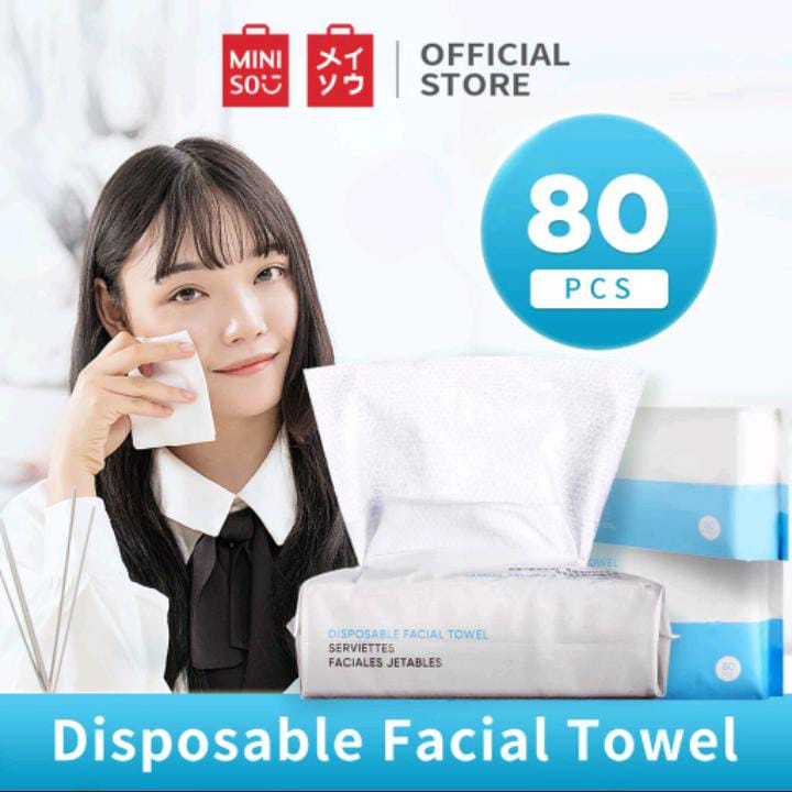 Jual Miniso Official 80pcs handuk muka sekali pakai portabel Disposable