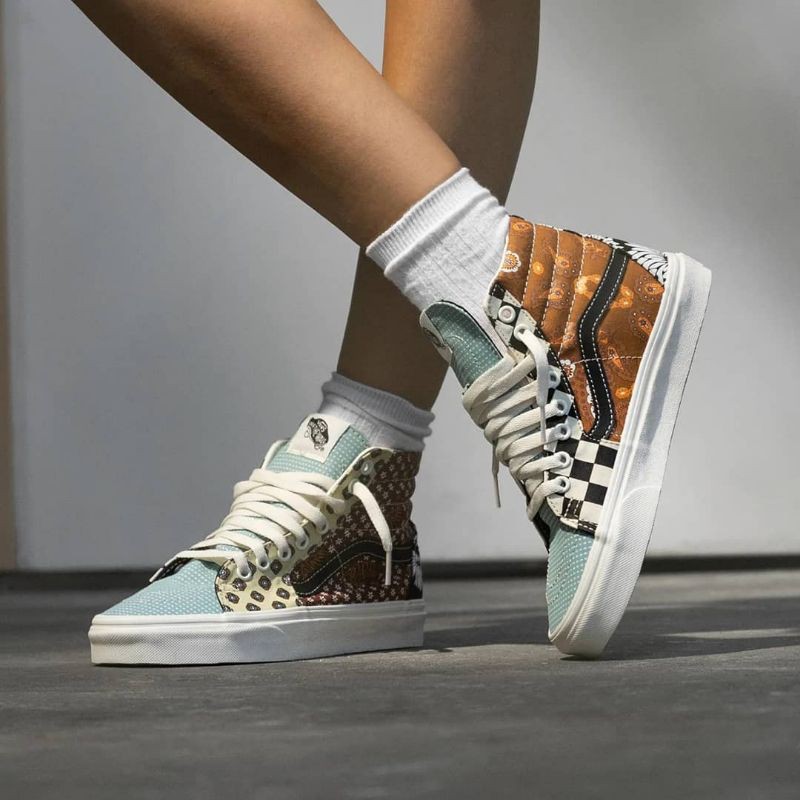 Vans hot sale sk8 patchwork