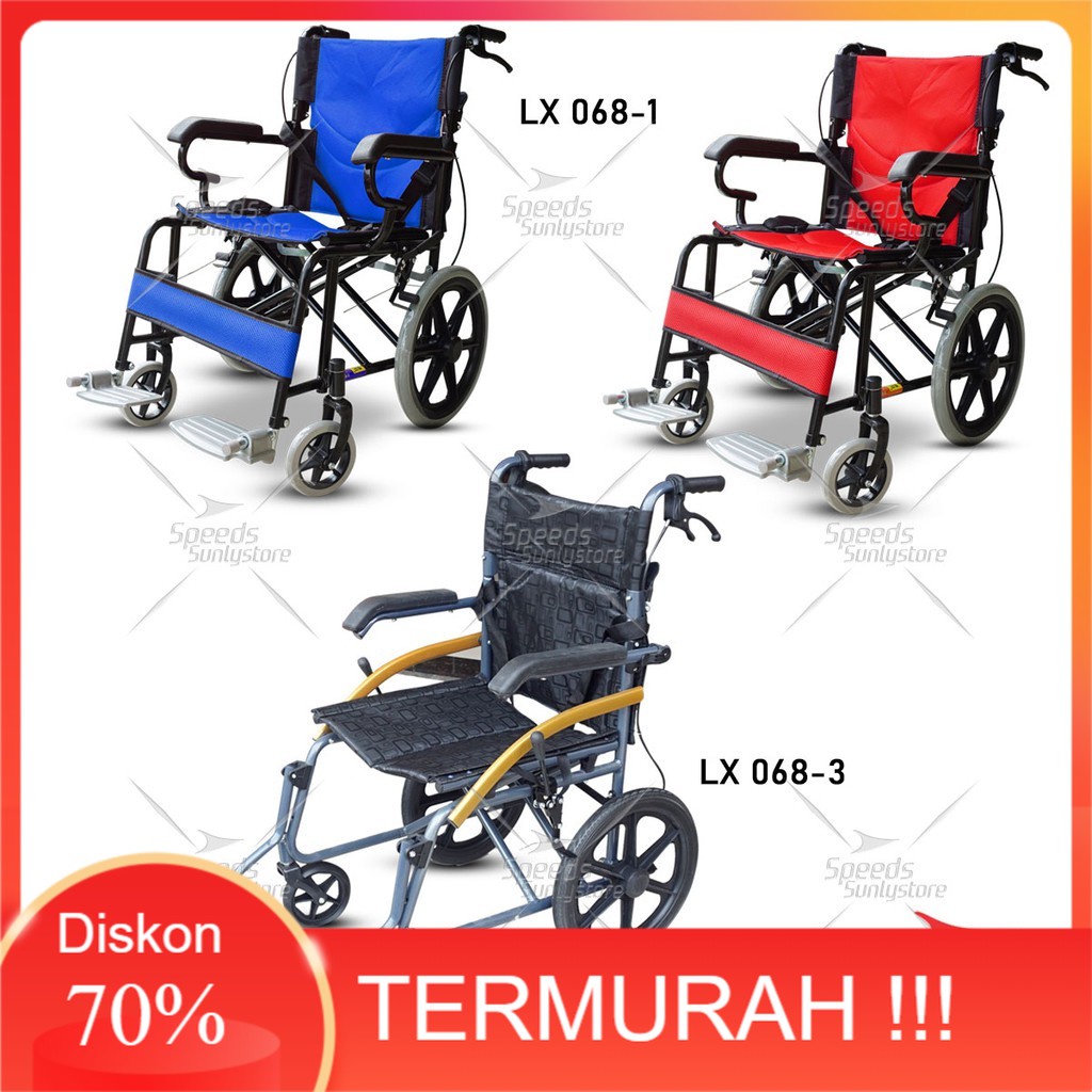 Jual Kursi Roda Travel Premium Kursi Roda Lipat Kursi Roda medis ...