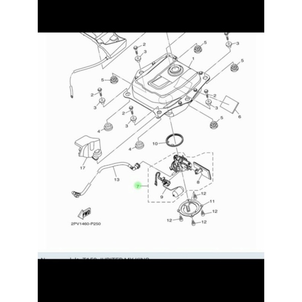 Jual FUEL PUMP JUPITER MX KING PELAMPUNG TANGKI MXKING ORI 2NDE390700 Shopee Indonesia