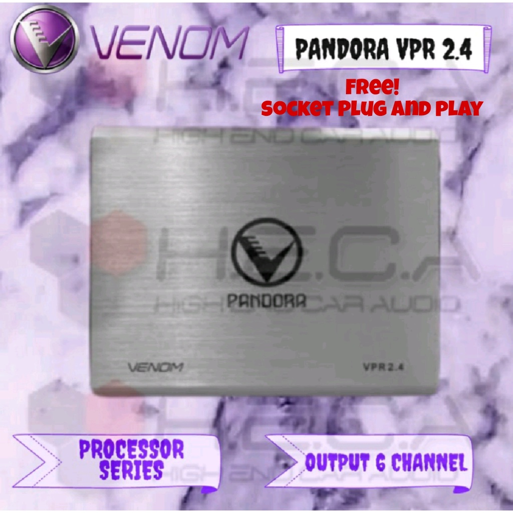 Jual VENOM Pandora VPR2.4 Processor DSP Prosesor Equalizer Audio Mobil