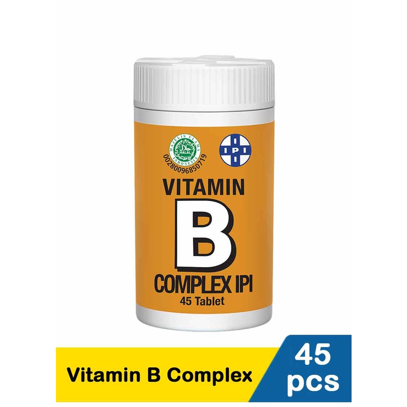 Jual VITAMIN B COMPLEX IPI 45 TABLET {Per Botol} M | Shopee Indonesia