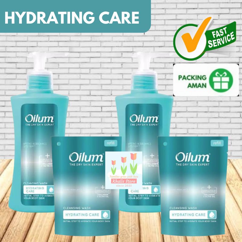 Jual Oilum Body Wash Hydrating Care Sabun Mandi Cair Botol Refill 175ml