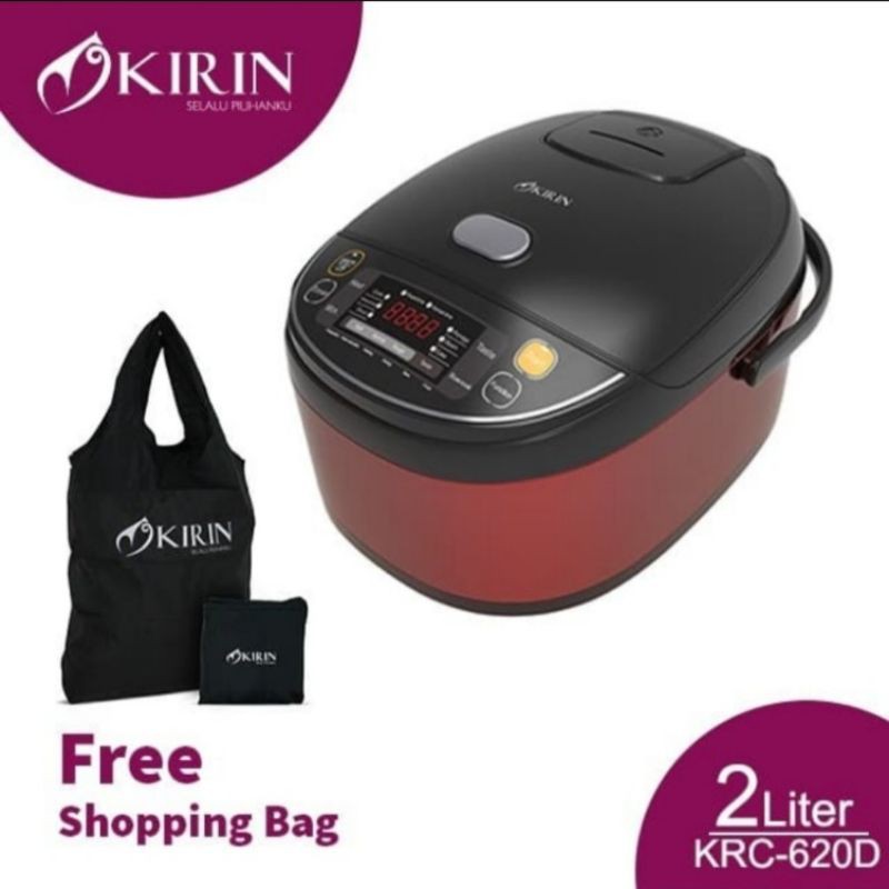Jual Kirin Digital Rice Cooker KRC620D ukuran 2 Liter | Shopee Indonesia