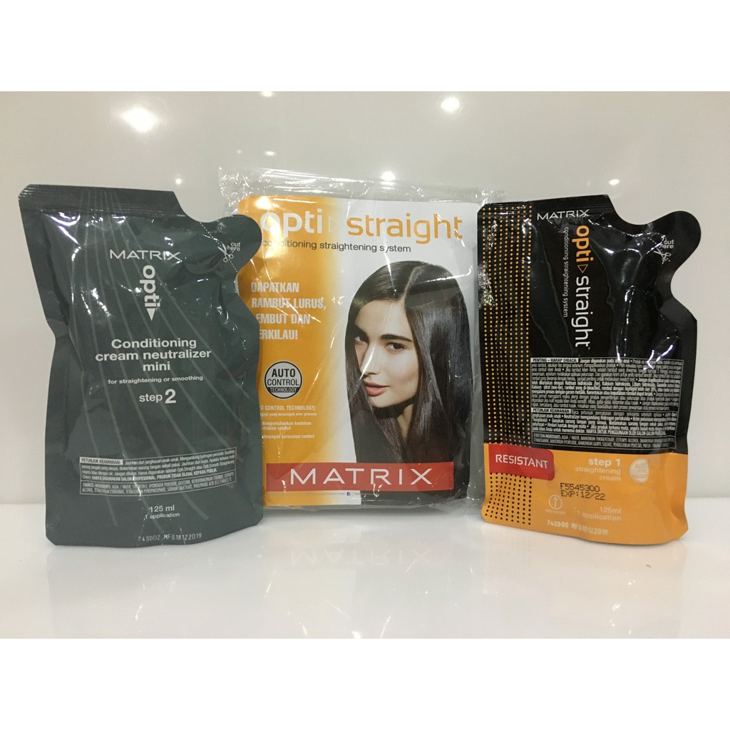 Jual Matrix Opti Straight Hair Smoothing System Obat Pelurus