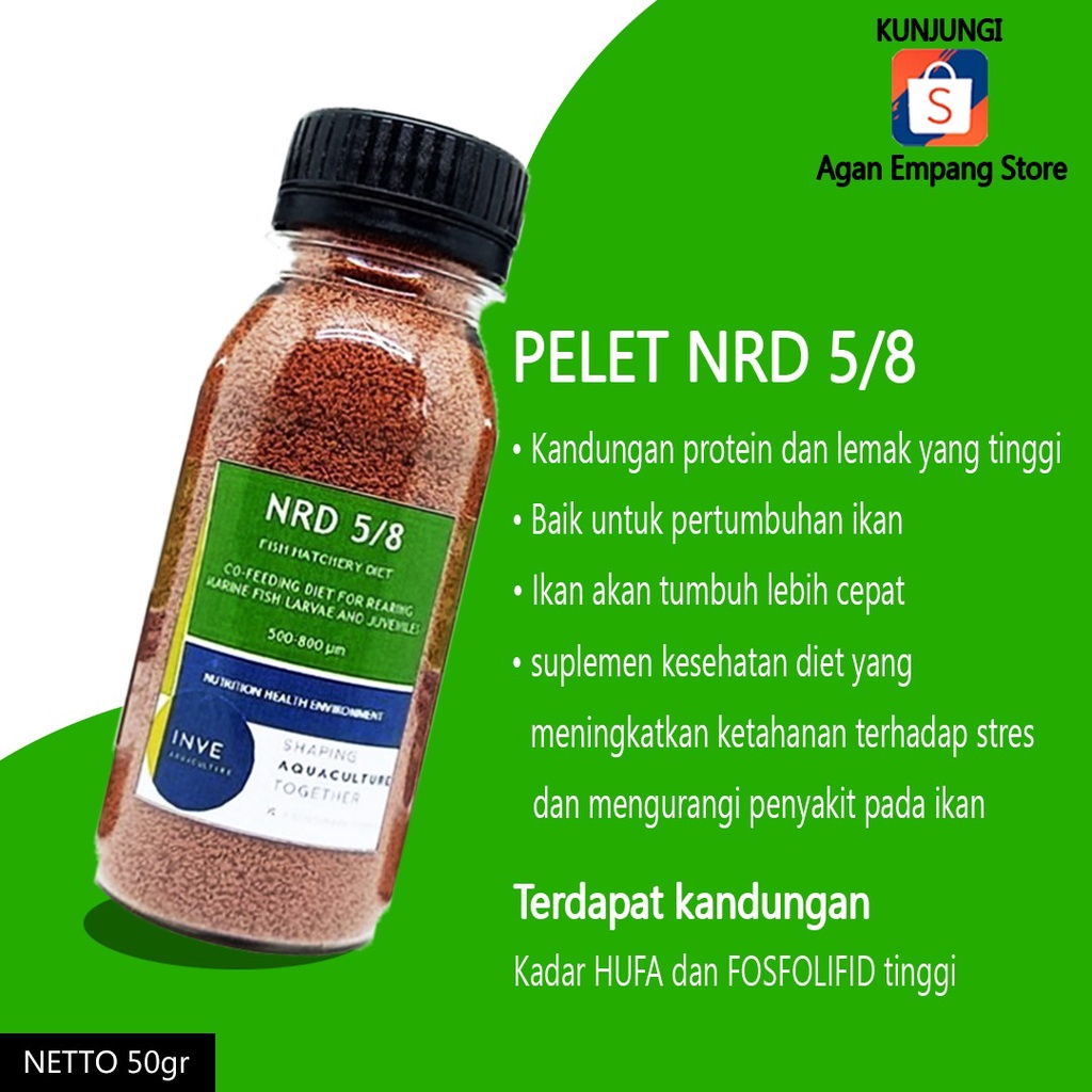 Jual Pelet Nrd Micron Gram Nrd Pakan Ikan Hias Pelet Cupang Pelet Ikan