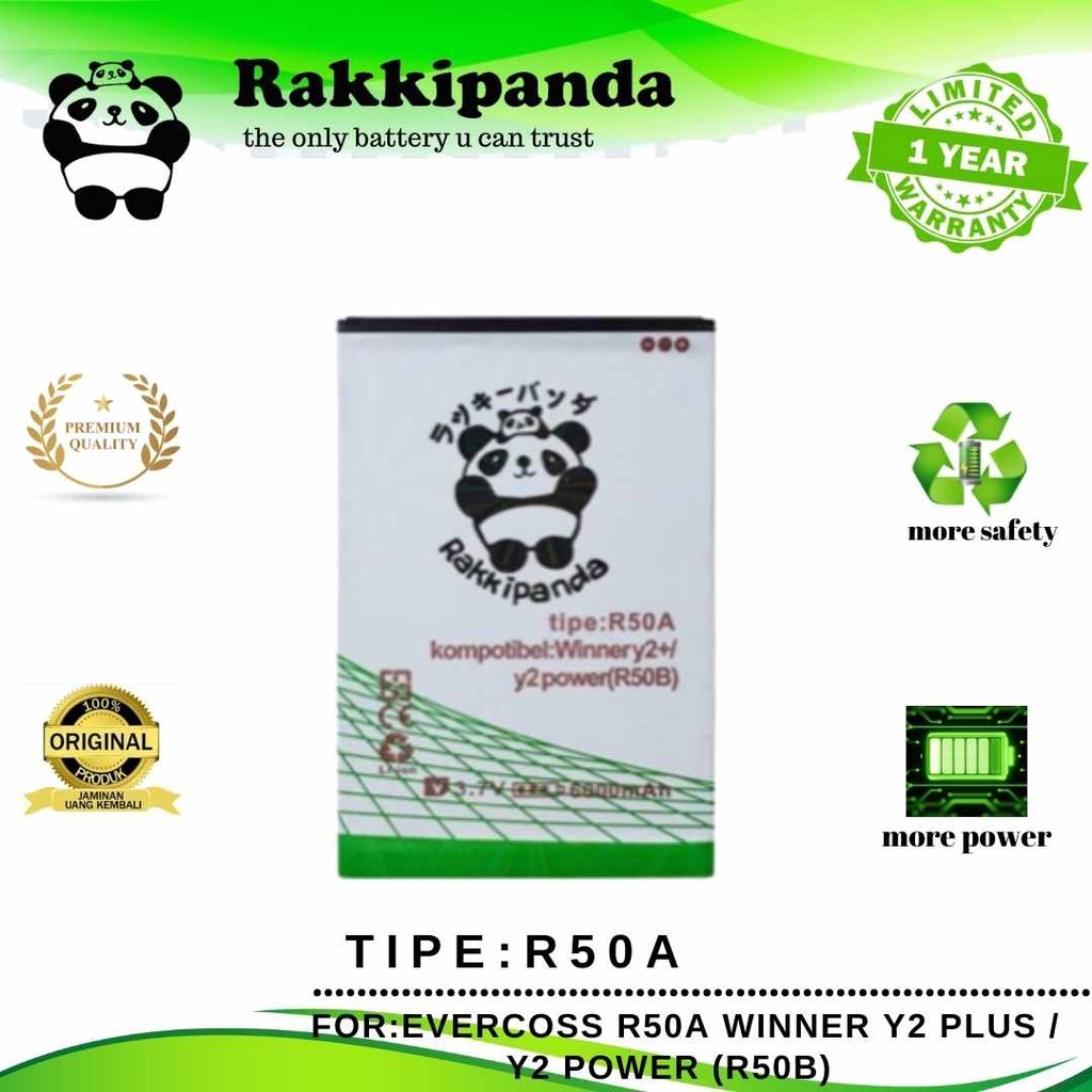 Jual RakkiPanda - R50A Evercoss Winner Y2 Plus / R50B Y2 Power Batre ...