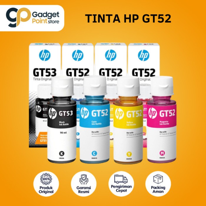 Jual Tinta HP GT52 Ink Bottle Ink Smart Tank Original Garansi Magenta