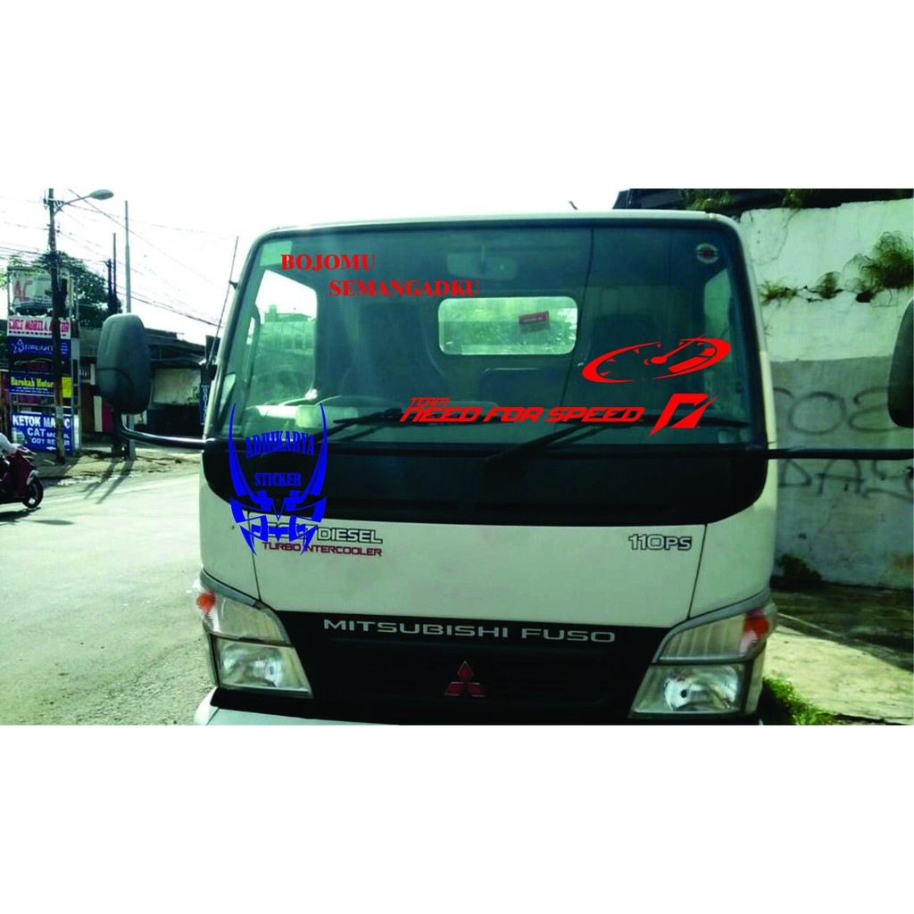 Jual STIKER MOBIL TRUK CANTER ELF DINO STICKER BOJOMU SEMANGADKU NEED ...