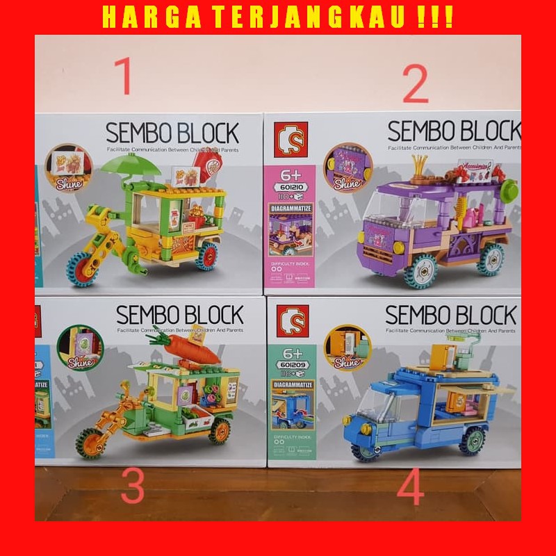 Jual Sembo Block Brick Susun Kendaraan - Sembo Brick Building Kendaraan ...