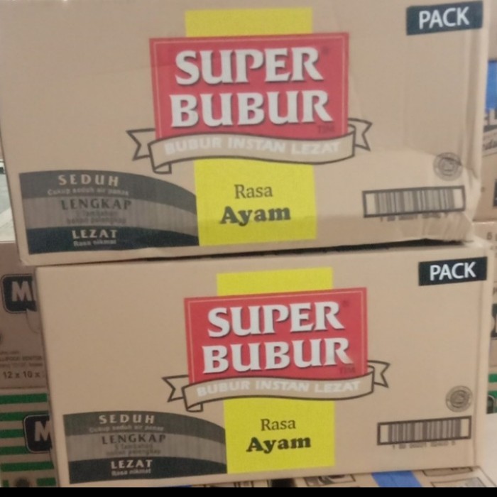 Jual Produk Terbaru Super Bubur Rasa Ayam Dus Isi 40 Pcs X 45 Gr