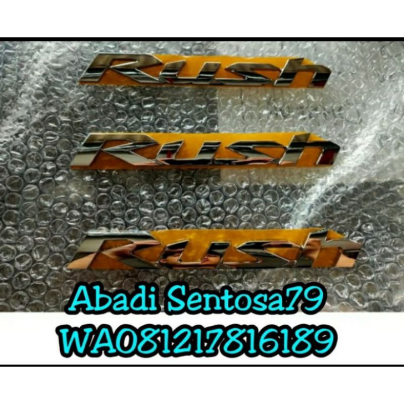 Jual Logo Emblem Tulisan Rush 2016-2020 | Shopee Indonesia