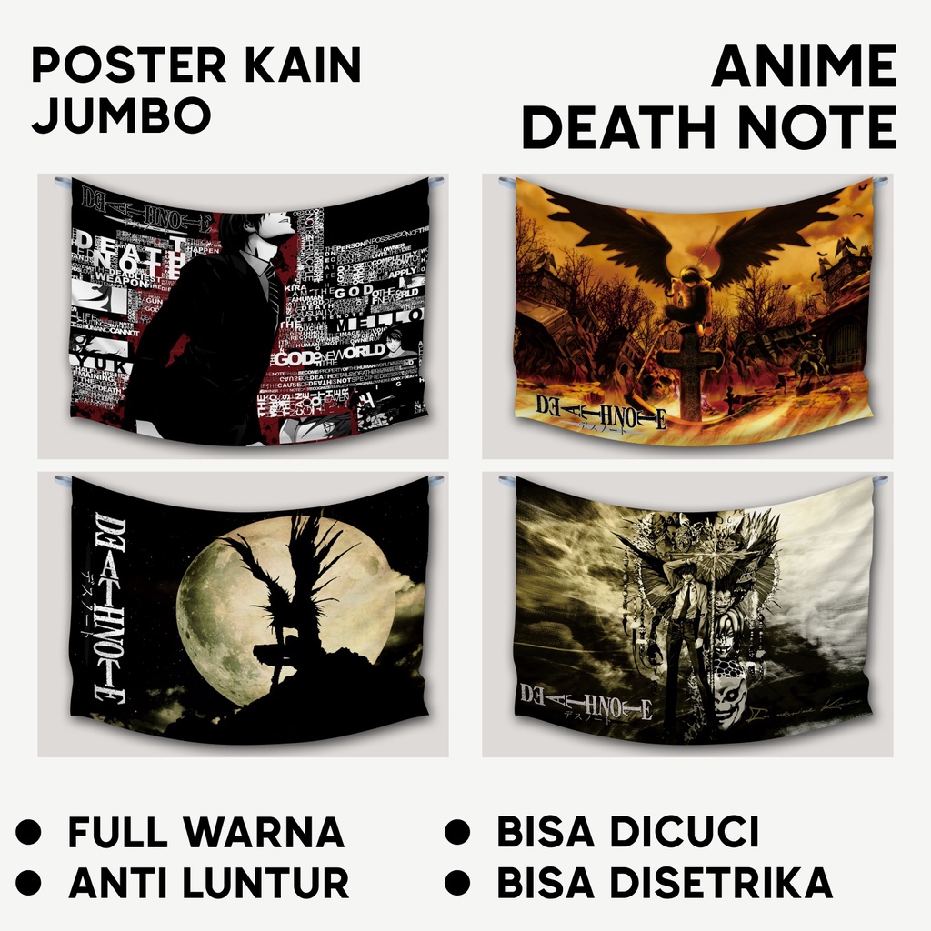 Jual Poster Kain Bendera Jumbo Aestetik Dekorasi Kamar Edisi Anime