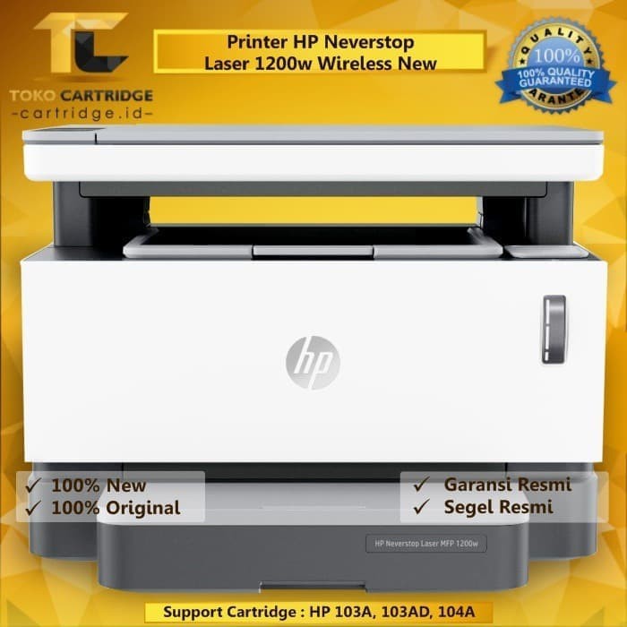Jual Printer laserjet HP Neverstop MFP 1200W laser monochrome 1200 W