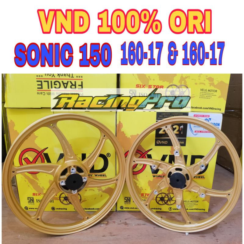 Jual VND VELG RACING SIX STAR SONIC 150 R | Shopee Indonesia